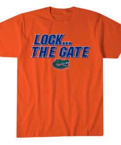 Florida Gators Football Lock The Gate Graphic Shirt for College Football Fans