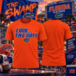 Florida Gators Football Lock The Gate Graphic Shirt for College Football Fans
