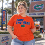 Florida Gators Football Lock The Gate Graphic Shirt for College Football Fans