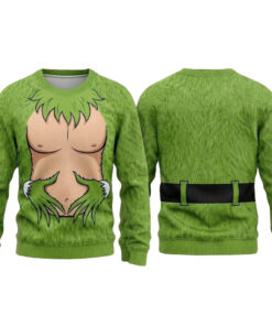 Funny Grinch Chest 2026 Ugly Christmas Sweater for Grinch Fans