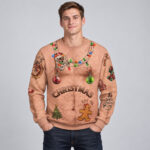 Funny Hairy Body Ugly Christmas Sweater 2026 for Christmas