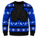 Funny Men’s Jingle Balls 2026 Blue Ugly Christmas Sweater Version 2