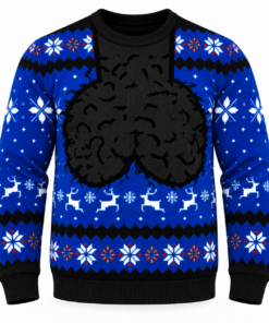 Funny Men’s Jingle Balls 2026 Blue Ugly Christmas Sweater Version 2