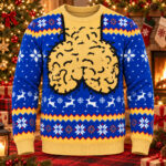 Funny Men’s Jingle Balls 2026 Blue Ugly Christmas Sweater