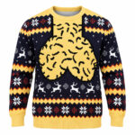 Funny Men’s Jingle Balls 2026 Navy Ugly Christmas Sweater