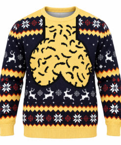 Funny Men’s Jingle Balls 2026 Navy Ugly Christmas Sweater