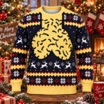 Funny Men’s Jingle Balls 2026 Navy Ugly Christmas Sweater