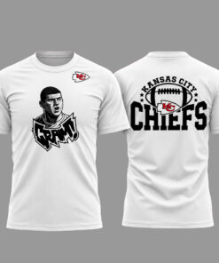 George Karlaftis Kansas City Chiefs White Signature Graphic Shirt for Football Fans
