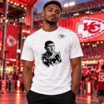 George Karlaftis Kansas City Chiefs White Signature Graphic Shirt for Football Fans