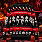 Ghostface Wanna Watch A Scary Movie Halloween Ugly Sweater for Horror Movie Fans