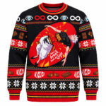 Gojo Satoru Parody Have A Break Kit Kat Christmas Jujutsu Kaisen Ugly Sweater
