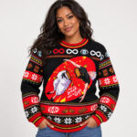 Gojo Satoru Parody Have A Break Kit Kat Christmas Jujutsu Kaisen Ugly Sweater