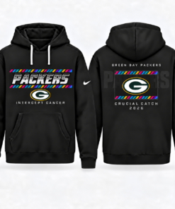 Green Bay Packers 2026 Crucial Catch Graphic Hoodie Version 3 for Football Fans