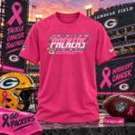 Green Bay Packers 2026 Crucial Catch Graphic Pink Shirt for Football Fans