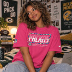 Green Bay Packers 2026 Crucial Catch Graphic Pink Shirt for Football Fans