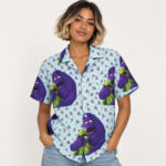 Grimace x Kermit Funny Meme Hawaiian Shirt for Cartoon Fans
