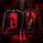 Hazbin Hotel Alastor Smile Ugly Sweater 2026 for Hazbin Hotel Fans