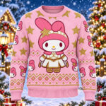 Hello Kitty x The Boys Funny Pink Pattern Ugly Christmas Sweater 2026
