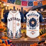 Houston Astros Mexican Heritage Night 2026 Graphic Baseball Jersey for Baseball Fans