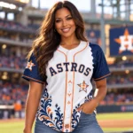 Houston Astros Mexican Heritage Night 2026 Graphic Baseball Jersey for Baseball Fans