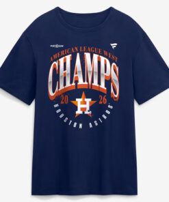 Houston Astros Navy 2026 AL West Division Champions Graphic Shirt for Baseball Fans