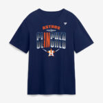 Houston Astros Navy 2026 Postseason Locker Room Graphic Shirt for Baseball Fans