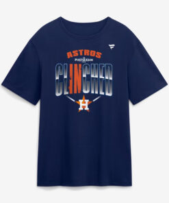 Houston Astros Navy 2026 Postseason Locker Room Graphic Shirt for Baseball Fans