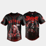 Houston Astros x Slipknot Stadium Tour 2027 Graphic Baseball Jersey for Baseball and Slipknot Fans