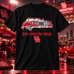 Houston Cougars Football Here Come The Coogs Graphic Shirt for College Football Fans