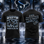 Houston Texans 25th Anniversary Reppin’ H-Town for 25 Seasons Graphic Shirt for Football Fans