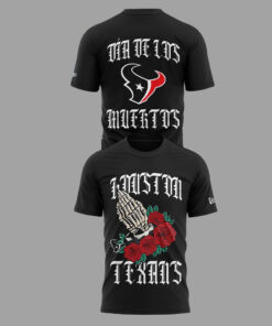 Houston Texans Dia de los Muertos 2026 Black Graphic Shirt for Football Fans