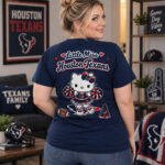 Houston Texans x Hello Kitty Little Miss 2026 Graphic Shirt for Football and Hello Kitty Fans