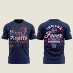 Indiana Fever 2026 WNBA Playoffs Eastern Conference Graphic Shirt Version 1 for Basketball Fans