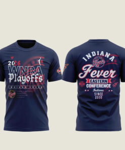 Indiana Fever 2026 WNBA Playoffs Eastern Conference Graphic Shirt Version 1 for Basketball Fans