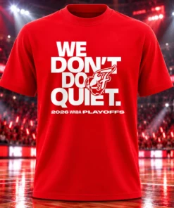 Indiana Fever We Don’t Do Quiet 2026 Playoffs Graphic T-Shirt for Basketball Fans