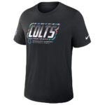 Indianapolis Colts 2026 Crucial Catch Graphic Black Shirt for Football Fans