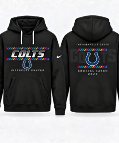 Indianapolis Colts 2026 Crucial Catch Graphic Hoodie Version 3 for Football Fans