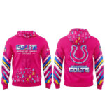 Indianapolis Colts 2026 Crucial Catch Pink Graphic Shirt for Football Fans