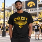 Iowa Hawkeyes Football Come To Iowa City Graphic Shirt for College Football Fans