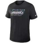 Jacksonville Jaguars 2026 Crucial Catch Graphic Black Shirt for Football Fans
