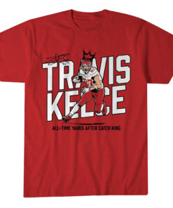 Kansas City Chiefs Travis Kelce YAC King Graphic Shirt for Football Fans