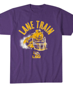 LSU Tigers Football Lane Train Graphic Shirt for College Football Fans