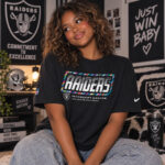 Las Vegas Raiders 2026 Crucial Catch Graphic Shirt for Football Fans