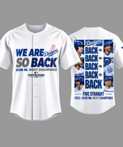 Los Angeles Dodgers 2026 NL West Champions Baseball Jersey