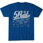 Los Angeles Dodgers Baseball Division 5Peat Graphic Shirt for Baseball Fans