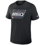 Los Angeles Rams 2026 Crucial Catch Graphic Black Shirt for Football Fans