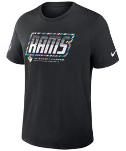 Los Angeles Rams 2026 Crucial Catch Graphic Black Shirt for Football Fans
