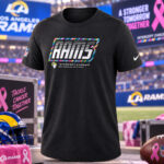 Los Angeles Rams 2026 Crucial Catch Graphic Black Shirt for Football Fans