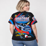 Mark Martin Valvoline No. 6 New Horizons Graphic T-Shirt for Racing Fans