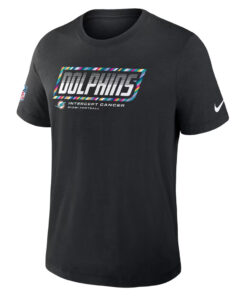 Miami Dolphins 2026 Crucial Catch Graphic Black Shirt for Football Fans
